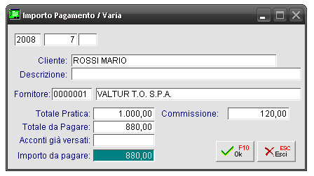 Pagamenti T.O. 2