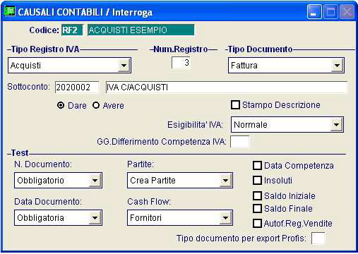 Prima Nota Esempio 3