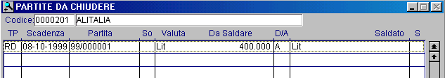Partite da chiudere