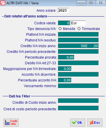 Altri Dati IVA
