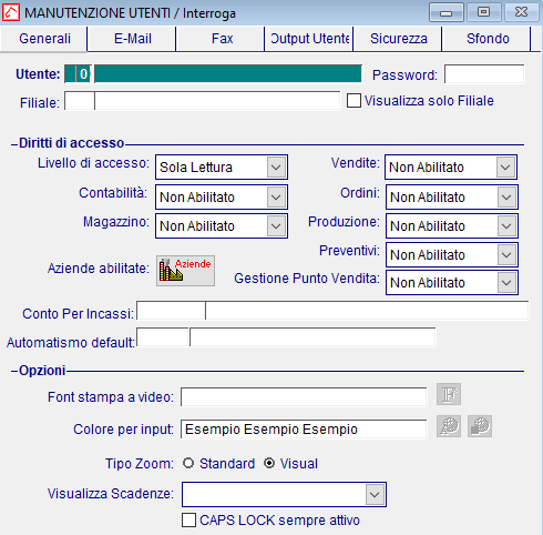 Manutenzione Utenti